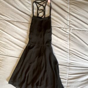 Black Rear Lace Up Dress- NEVER WORN